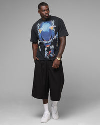 Loiter x Sonic Pleated Shorts Black