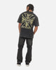 West Coast Choppers Camo Cross T-Shirt Black Acidwash