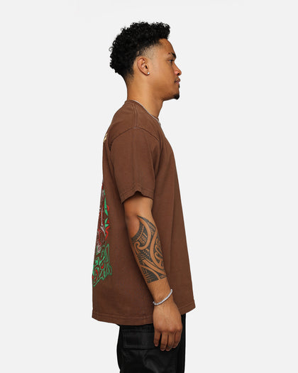 Saint Morta Holy Death T-Shirt Vintage Brown