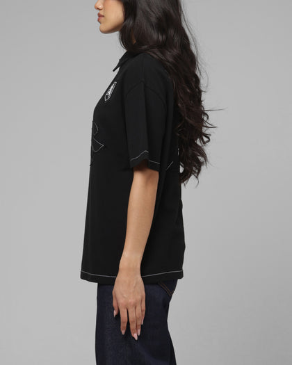 Loiter Unity Polo T-Shirt Black
