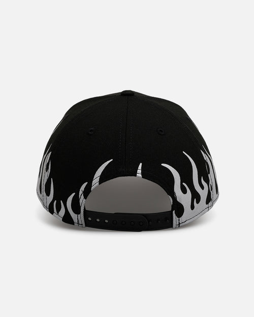 New Era Boston Red Sox 'Metallic Flames' 9FORTY A-Frame Snapback Black/Silver