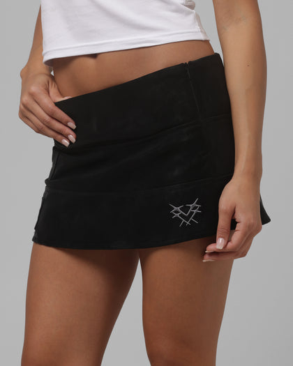 Loiter Women's Buckled Up Skirt Black