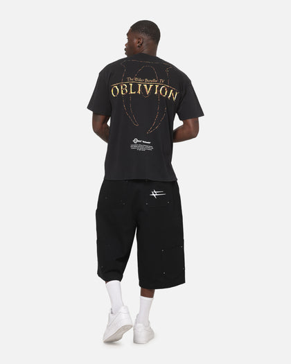 73Studio X Skyrim: The Elder Scrolls Oblivion T-Shirt Black Acidwash