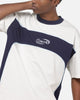 Carre Athletic Panel Crew T-Shirt Off White