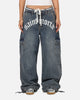 Saint Morta Gothic Denim Cargo Pants Dirty Denim