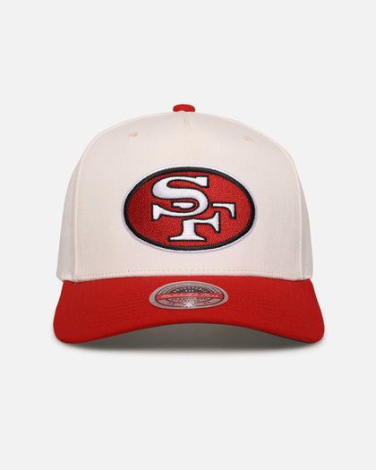 Mitchell & Ness San Francisco 49ers 'Go Team Go' MVP Snapback Off White/Red