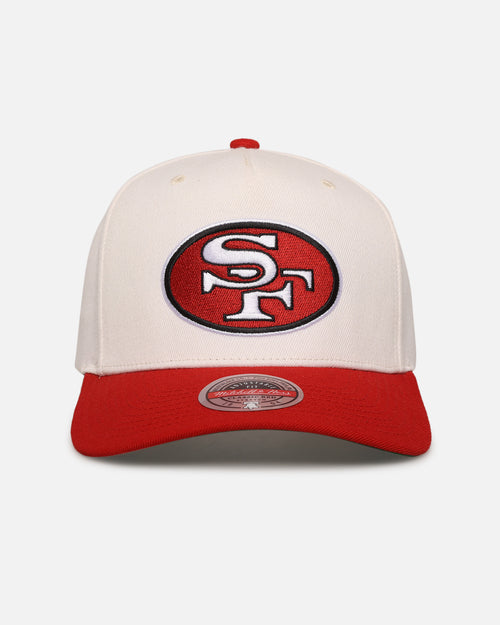 Mitchell & Ness San Francisco 49ers 'Go Team Go' MVP Snapback Off White/Red