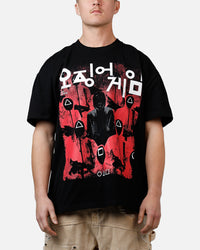 73Studio X Squid Game Masked Men Heavyweight T-Shirt Black