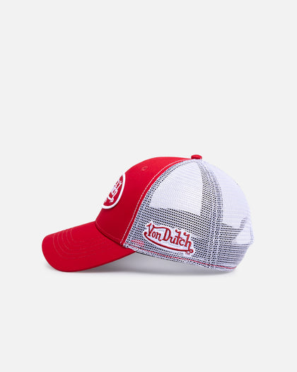 Von Dutch Originals Trucker Snapback Red/White