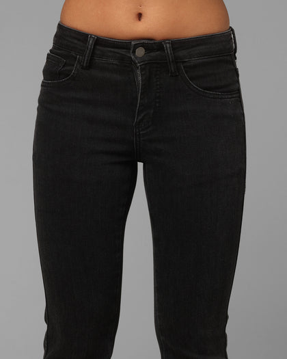 Loiter Women's Wraith Bootcut Jeans Black