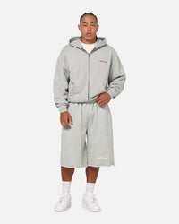 Ed Hardy Baggy Fleece Shorts Grey Marle