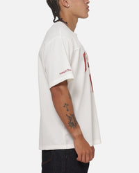 Mitchell & Ness Chicago Bulls Open Mesh T-Shirt Cream