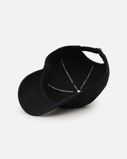 Jordan Unstructured Curved Bill Strapback Hat Black/White