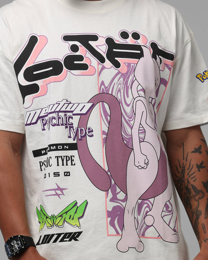 Pokémon By Loiter Mewtwo Heavyweight T-Shirt Off White