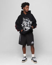 Loiter Chrome Dogs Vintage Hoodie Black