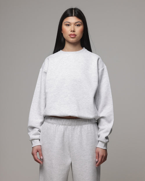 American Thrift Women's Classic Crewneck Grey Heather