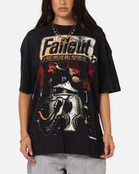 73Studio X Fallout '97 Fallout Vintage T-Shirt Black Acidwash