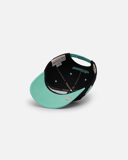 Mitchell & Ness Milwaukee Bucks "Ice Blue" Script Origin Snapback Black/Ice Blue