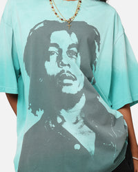 Bob Marley Bob Hem Vintage T-Shirt Washed Teal/Black