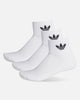 Adidas Quarter Socks 3 Pack White/White/Black