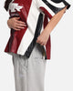 Loiter Vegan Leather Football Top Red/Black