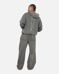 Saint Morta Athltc Hoodie Washed Charcoal