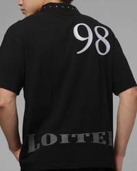 Loiter United Polo T-Shirt Black