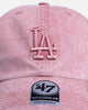 47 Brand Los Angeles Dodgers 'Mist' 47 Clean Up Strapback Pink