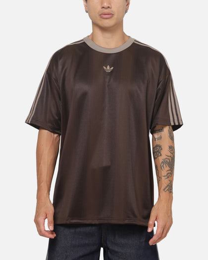Adidas Jacquard Jersey T-Shirt Coffee