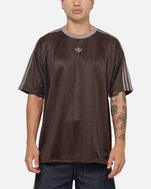 Adidas Jacquard Jersey T-Shirt Coffee