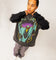 73Studio X Cartoon Network Green Ghost Heavyweight Vintage T-Shirt Black Wash