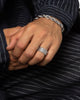 Saint Morta Rope Chain Ring White Gold