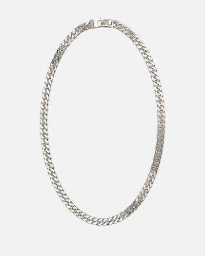 Guess Mainline Lo Studio 21" Curb 8MM Chain Necklace Silver