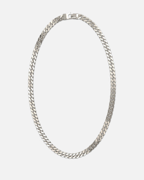 Guess Mainline Lo Studio 21" Curb 8MM Chain Necklace Silver