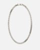 Guess Mainline Lo Studio 21" Curb 8MM Chain Necklace Silver