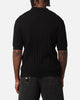 XXIII Terry Knit Button Up Shirt Black