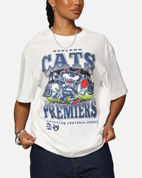 Mitchell & Ness Geelong Cats Mascot T-Shirt Vintage White