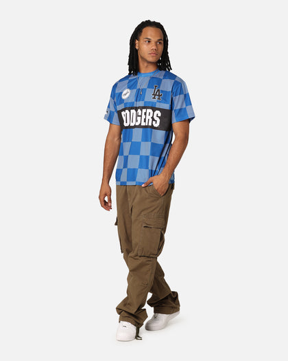 Majestic Athletic Los Angeles Dodgers Team Line Checkered Jersey White/Royal
