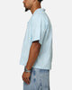 Carre Posy Button Up Shirt Light Blue/White