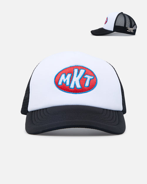 Market Patched Trucker Snapback White/Black