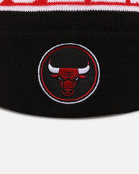 Mitchell & Ness Chicago Bulls Team Pom Beanie Black/Red