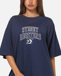 Bleacher Athletic Sydney Roosters NRL Embroidered Logo T-Shirt Navy