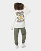 Mitchell & Ness Women's Los Angeles Lakers Three-Peat Long Sleeve T-Shirt Vintage White