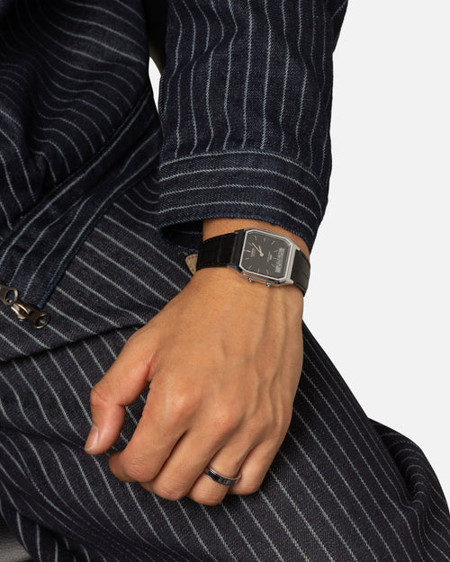 Casio AQ230EL-1A Watch Silver/Black