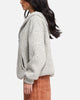 XXIII Boucle Tweed Zip Hoodie Grey Marle