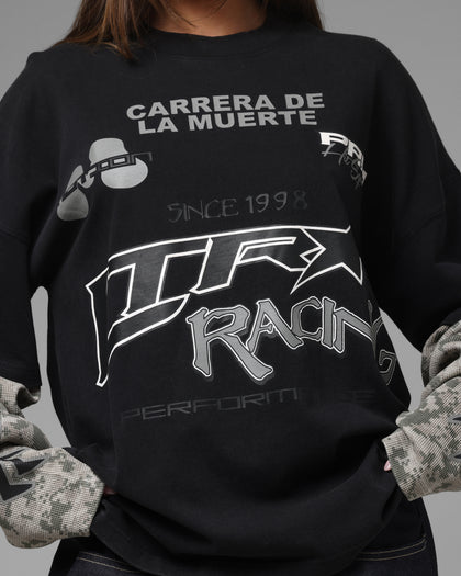 Loiter Performance Layered Long Sleeve T-Shirt Black