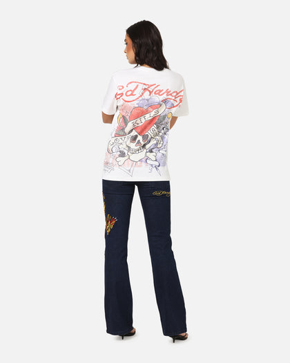 Ed Hardy Love Kills Slowly Vintage T-Shirt White