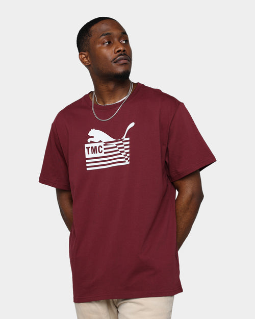 Puma X TMC Every Day Hussle T-Shirt Burgundy