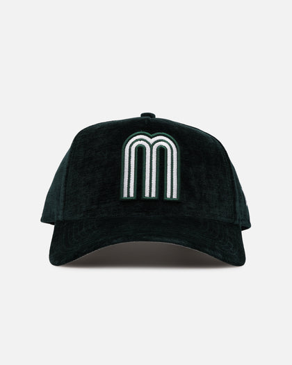 New Era Mexico National Baseball Team 'Plush Chenille' 9FORTY A-Frame Snapback Dark Green