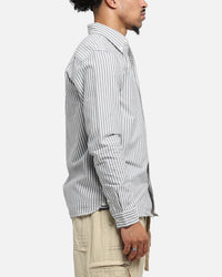 Fred Perry Stripe Oxford Shirt Blue